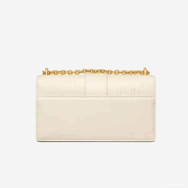 Cheap Bag Dior With Montaigne White Chain 30 Calfskin East-West 0505 Luxury